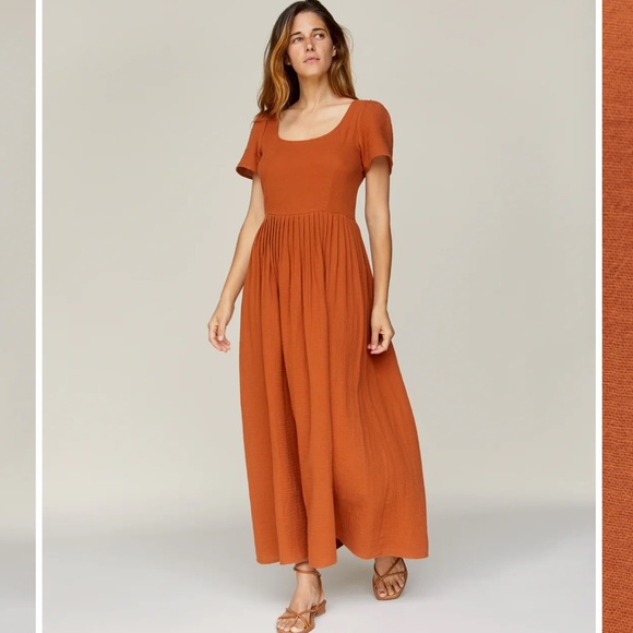 Christy Dawn Scarlett Dress in Rust - Picture 5 of 8